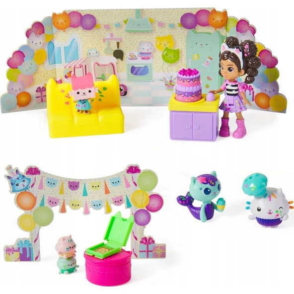 OMZ Gabby's Doll House Cakey'in Doğum Günü Kız Erkek Çocuk Oyuncak Eğitici Oyuncaklar ürün görseli 1