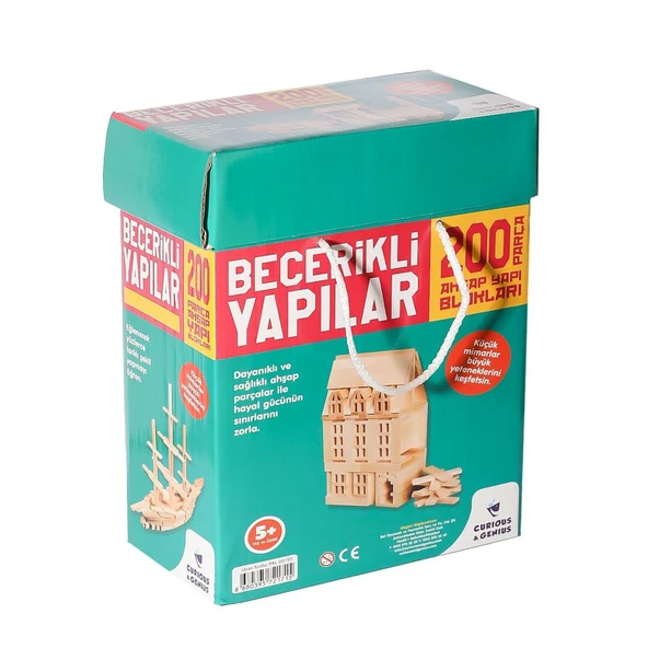 OMZ ZMK-00195 Becerikli Yapılar 200 Parça Kız Erkek Çocuk Oyuncak Eğitici Oyuncaklar ürün görseli 1