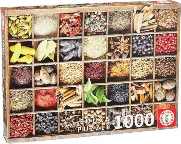 Educa 15524 - 1000 Parça Baharat Kolajı Puzzle - Spices