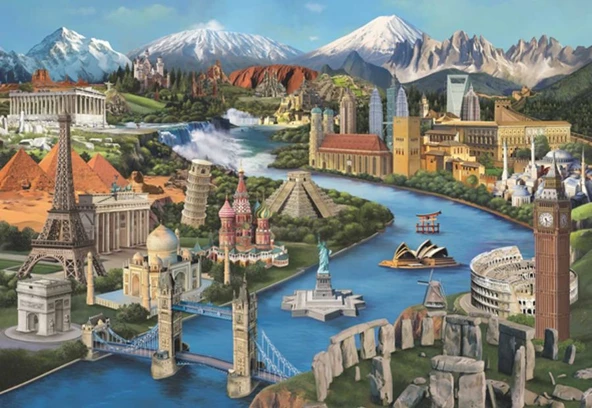 Anatolian 2000 Parça Simge Yerler (Popular Landmarks) Puzzle