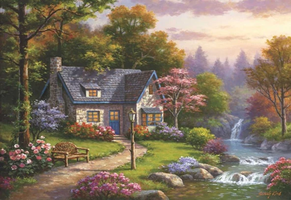Anatolian Şelaleli Konak (Stonybrook Falls Cottage) 2000 Parça Puzzle