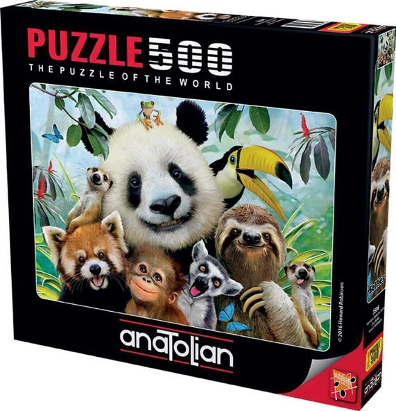 Anatolian Hayvanat Bahçesi Selfie 500 Parça Puzzle (Zoo Selfie) - 2