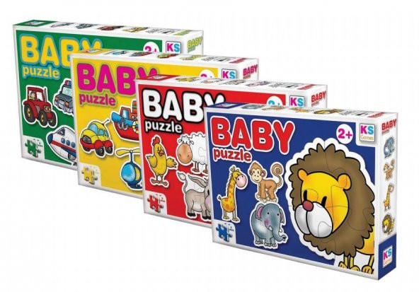 Ks Games 2+3+4+4 Parça Baby Puzzle Set - 1