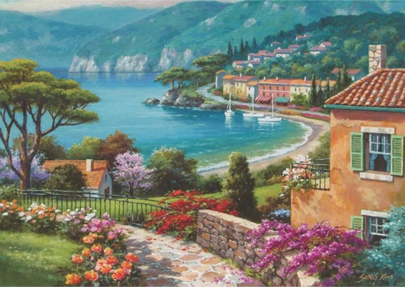 Anatolian 1500 Parça Göl Kıyısı Puzzle (Lakeside)