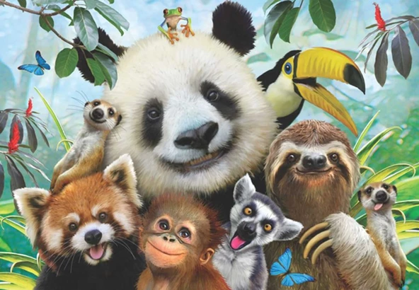 Anatolian Hayvanat Bahçesi Selfie 500 Parça Puzzle (Zoo Selfie)