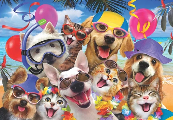Anatolian Plaj Selfisi (Beach Party Selfie) 260 Parça Puzzle