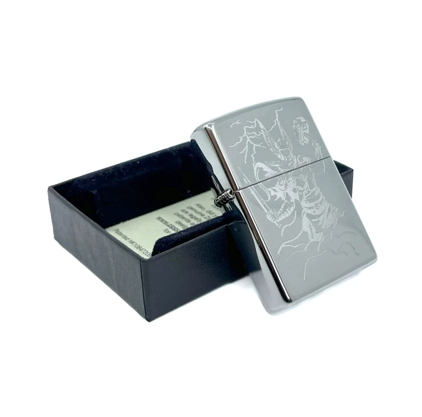 Zippo High Polish Chrome Thor Dizayn Çakmak - Resim 2