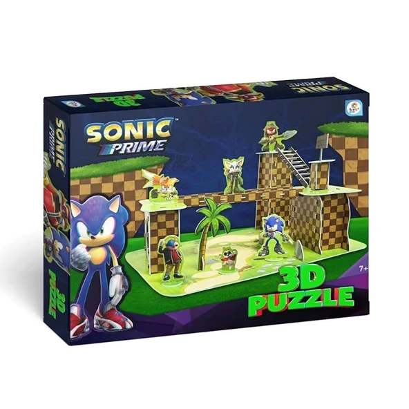 OMZ SO7947 Sonic 3D Puzzle -Laçokids Kız Erkek Çocuk Oyuncak Eğitici Oyuncaklar ürün görseli 1