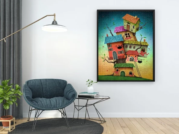 Nova 1000 Parça Soy Ağacı/Fantastik Evler Puzzle - Annnmei - 4