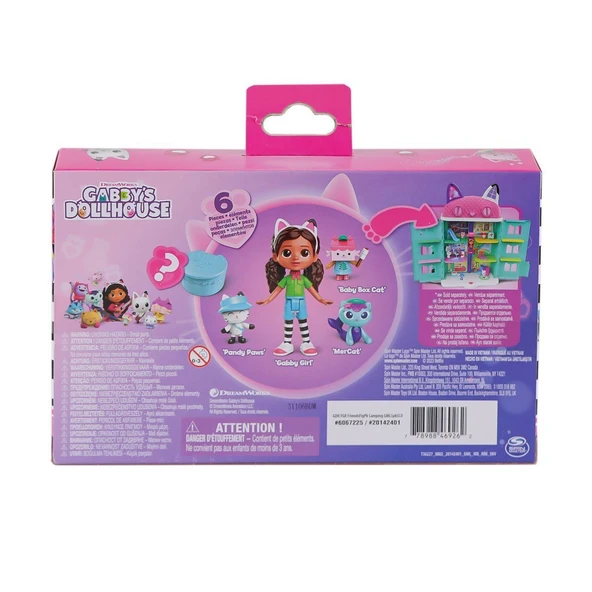 OMZ 6067225 Gabbys Dollhouse Gabbynin Hayal Evi Kız Erkek Çocuk Oyuncak Eğitici Oyuncaklar - Resim 2
