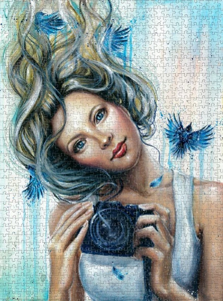 Nova 1000 Parça Fotoğraf Çeken Kız Puzzle - Tanya Shatseva - Resim 3