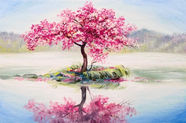 Nova 1000 Parça Pembe Kiraz Çiçeği, Sakura Puzzle - 41017
