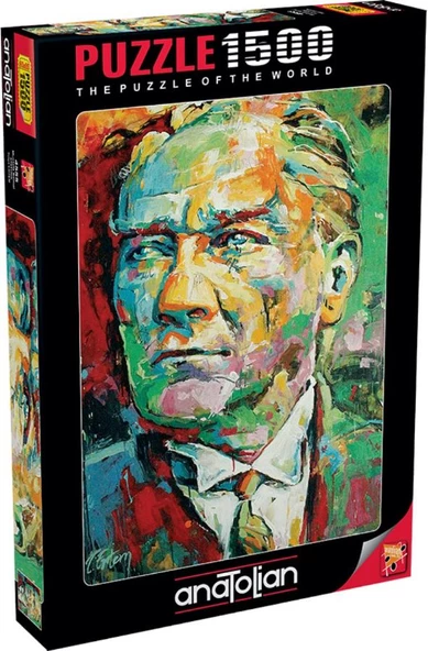 Anatolian 1500 Parça Mustafa Kemal ATATÜRK Puzzle - 4555 - Resim 2