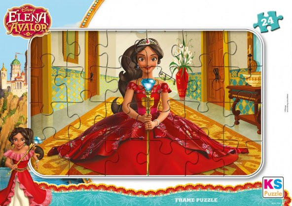 Ks Games Prenses Elena 24 Parça Frame Puzzle - ELN704