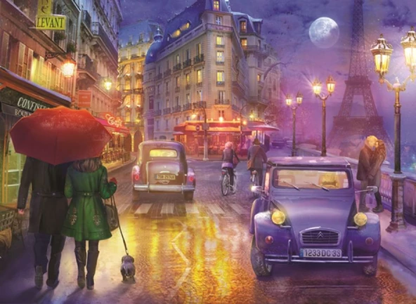 Anatolian 1000 Parça Paris'de Bir Gece Puzzle - 1070 ürün görseli