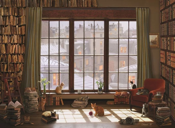 Anatolian 1000 Parça Pencere Kedileri Puzzle - David Maclean