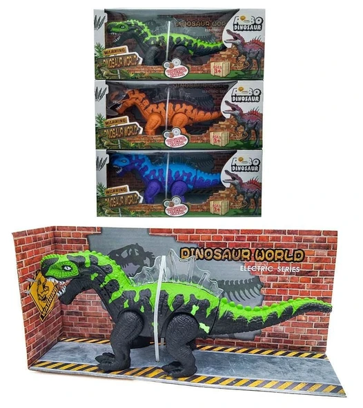 OMZ 272-003ABC PİLLİ DİNOZOR -DMN Kız Erkek Çocuk Oyuncak Eğitici Oyuncaklar ürün görseli 1