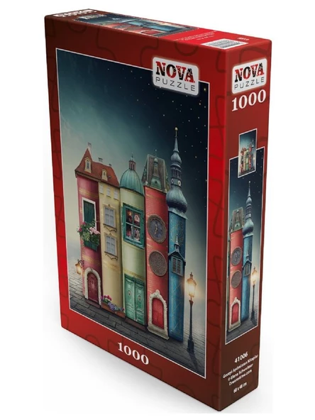 Nova 1000 Parça Geceyi Aydınlatan Kitaplar Puzzle - Elena Schweitzer - 2