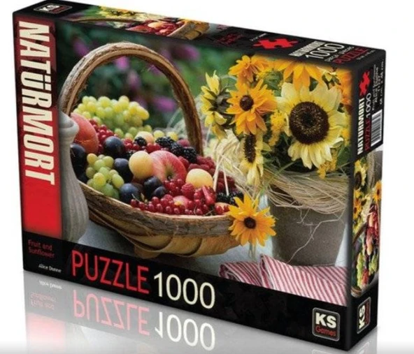 OMZ KS Puzzle 1000 Parça Fruit and Sunflower Kız Erkek Çocuk Oyuncak Eğitici Oyuncaklar ürün görseli