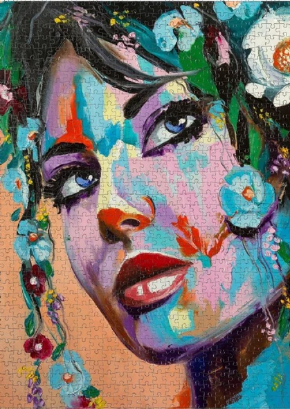 Nova 1000 Parça Mavi Bakışlar Puzzle - Resim 3