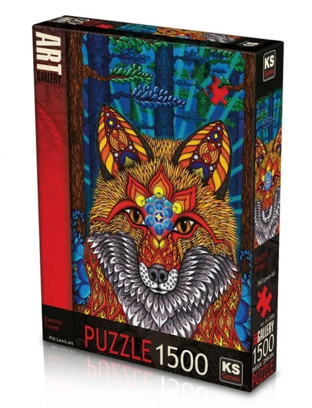 KS Games Electric Forest 1500 Parça Puzzle - Phil Lewis Art - Resim 2