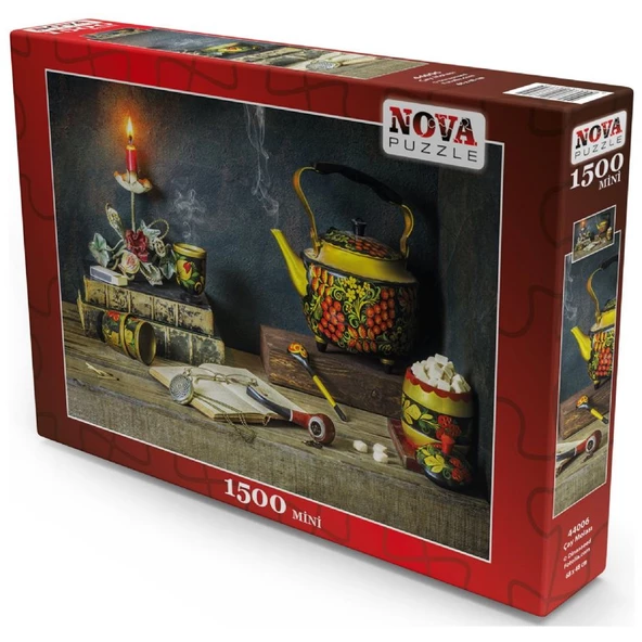 Nova Puzzle 44006 - Çay Molası 1500 Parça Mini Puzzle - 2