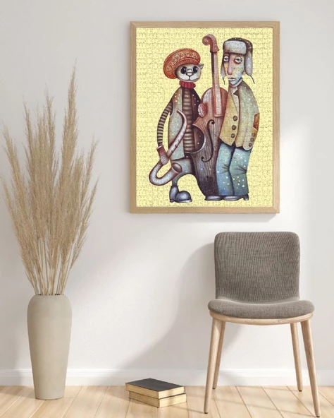 Nova 1000 Parça Jazz Grubu Puzzle - Eugene Ivanov - Resim 4