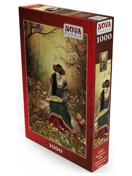 Nova 1000 Parça Kitap Okuyan Kadın Puzzle - 2