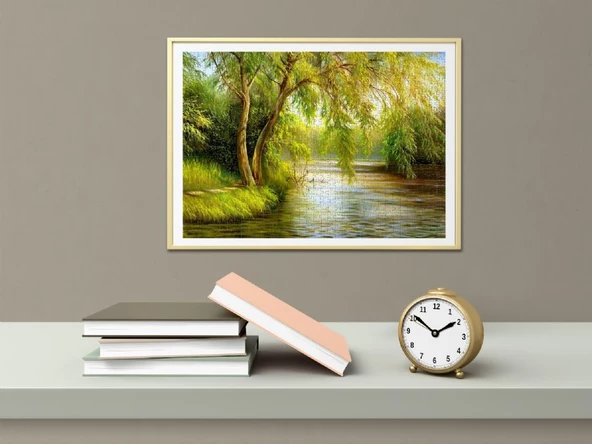 Nova 1000 Parça Dere Kenarında Salkım Söğüt Puzzle - Resim 4