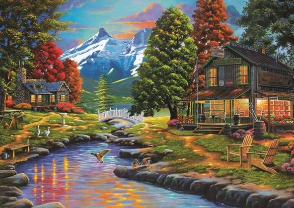 Art 2000 Parça İki Yaka Bir Orman Puzzle - 4575 - 1