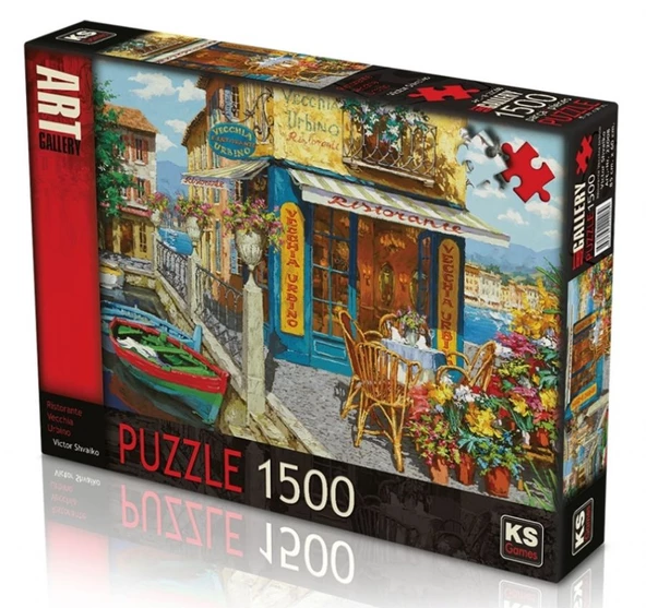KS Games Ristorante Vecchia Urbino Puzzle - 1500 Parça - Resim 2