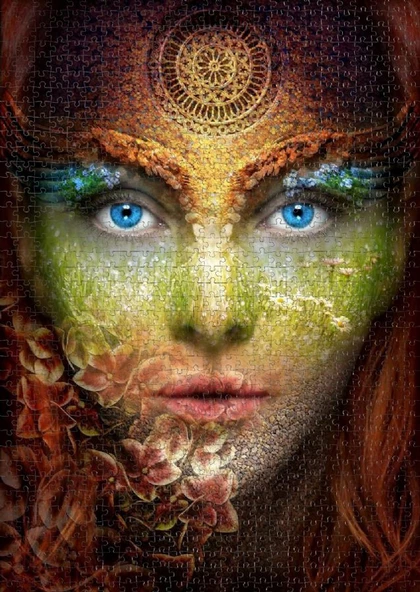 Nova 1000 Parça Doğa ve Kadın Puzzle - Resim 3