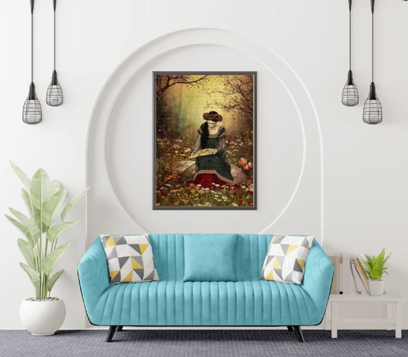 Nova 1000 Parça Kitap Okuyan Kadın Puzzle - Resim 4