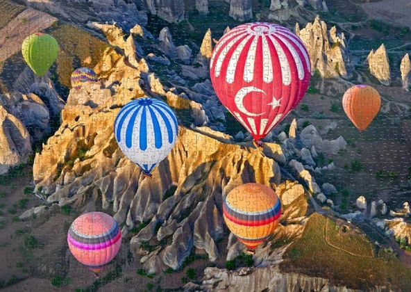 Nova Puzzle - 1000 Parça Kapadokya'da Balonlar Puzzle - Resim 3