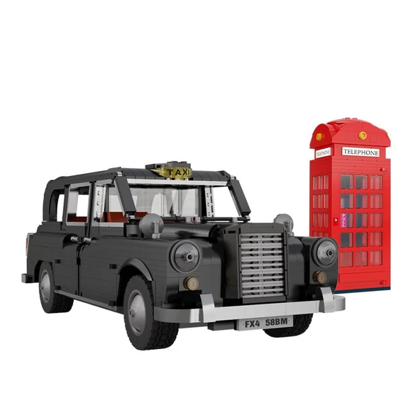 OMZ C62004W CADA London Taksi Blok Seti -Vagon life Kız Erkek Çocuk Oyuncak Eğitici Oyuncaklar - Resim 2