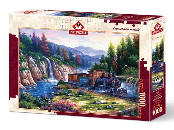 Art 1000 Parça 4233 Trenle Yolculuk Puzzle - Resim 2