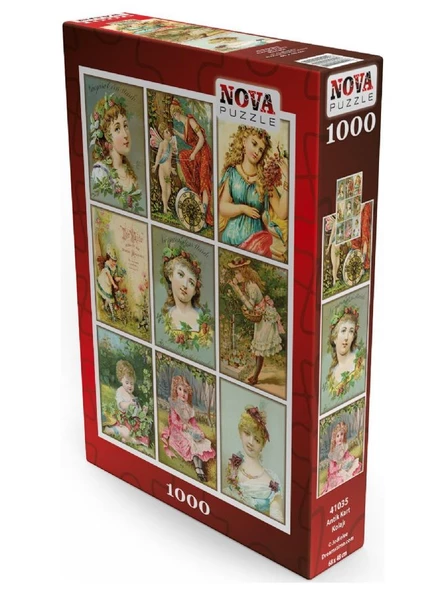 Nova 1000 Parça Antik Kart Kolajı Puzzle - Resim 2