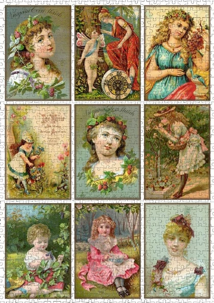 Nova 1000 Parça Antik Kart Kolajı Puzzle - Resim 3