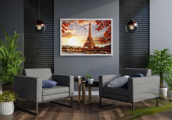 Nova Puzzle - 1000 Parça Eyfel'de Sonbahar- Tomas Marek - 4