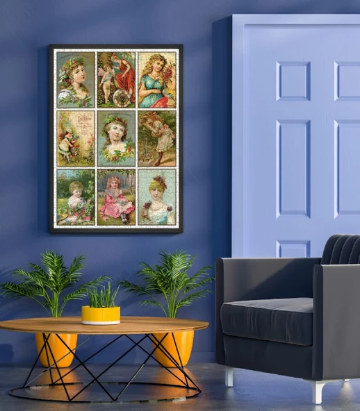 Nova 1000 Parça Antik Kart Kolajı Puzzle - Resim 4