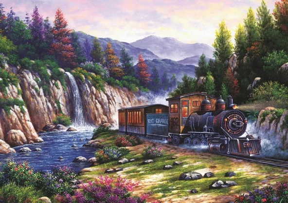 Art 1000 Parça 4233 Trenle Yolculuk Puzzle