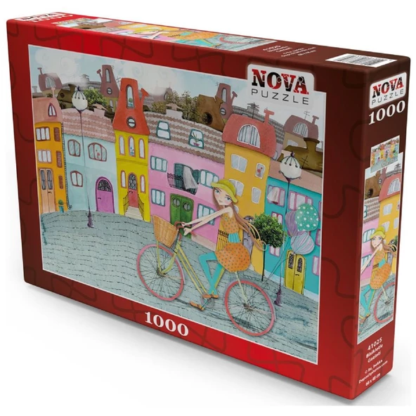 Nova 1000 Parça Bisikletle Gezinti Puzzle - Resim 2