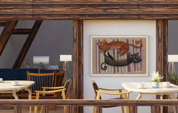 Nova 1000 Parça Uykudaki İki Kedi Puzzle - Sofya Saburova - Resim 4