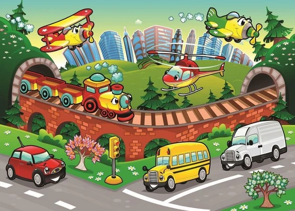 Art Puzzle Kids 50 Parça Taşıtlar ve Trafik Çocuk Puzzle - Resim 2