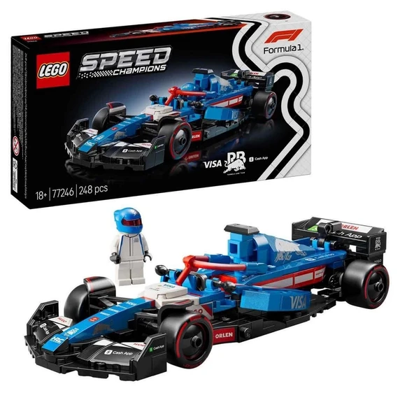 OMZ LEGO Speed Champions Visa Cash App RB VCARB 01 F1 Yarış Arabası 77246 Kız Erkek Çocuk Oyuncak Eğitic ürün görseli