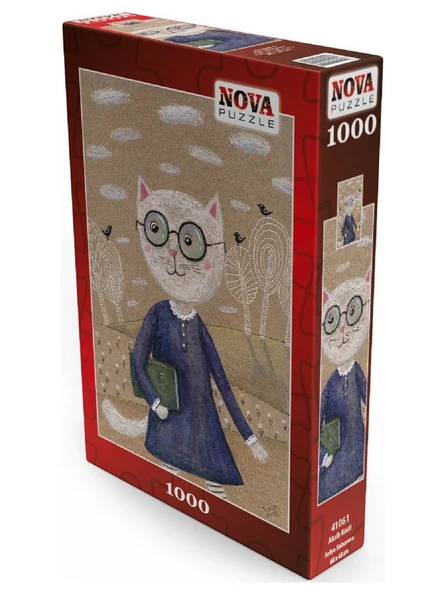 Nova 1000 Parça Akıllı Kedi Puzzle - Sofya Saburova - Resim 2