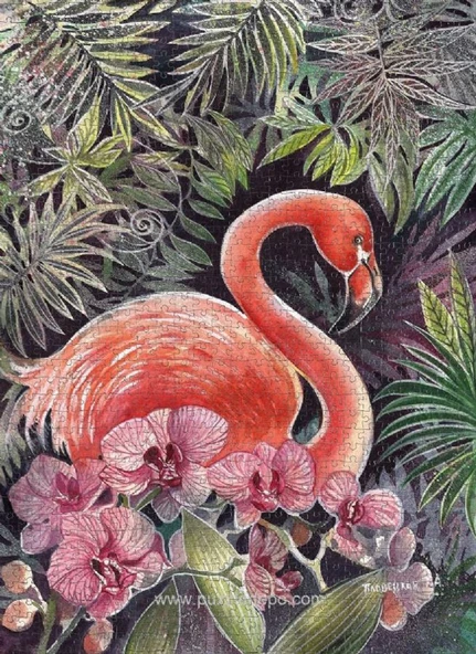 Nova 41097 Flamingo Puzzle - 1000 Parça - Tatiana Plovetskaya - Resim 3