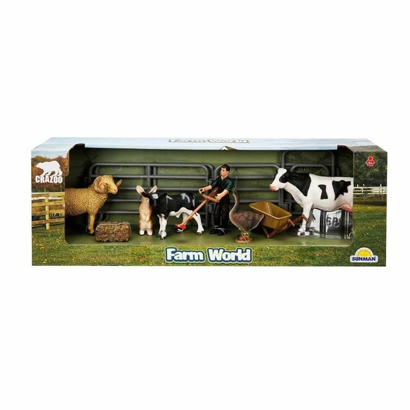 OMZ 2690 Farm World Çiftlik Hayvanları Oyun Seti Kız Erkek Çocuk Oyuncak Eğitici Oyuncaklar - Resim 2