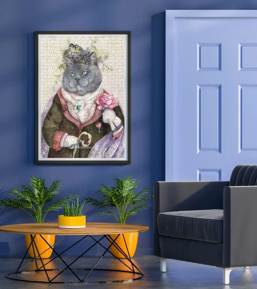 Nova Puzzle 1000 Parça Şair Ruhlu Sosyetik Kedi - Tatiana Plovetskaya - Resim 4