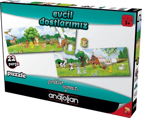 Anatolian 22 Parça Evcil Dostlarımız Çocuk Puzzle